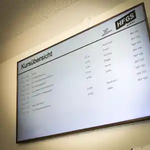 Kursübersicht Screen der HFGS